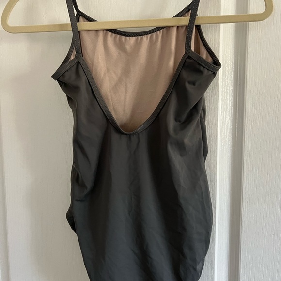 Balera Two Piece Sheer Dance Costume in Green/Grey Size LC - Picture 6 of 13